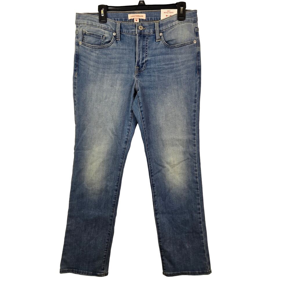 Lucky Brand Sweet Mid Rise Straight Jeans Women's 10/30 Light Blue Stretch $99.5